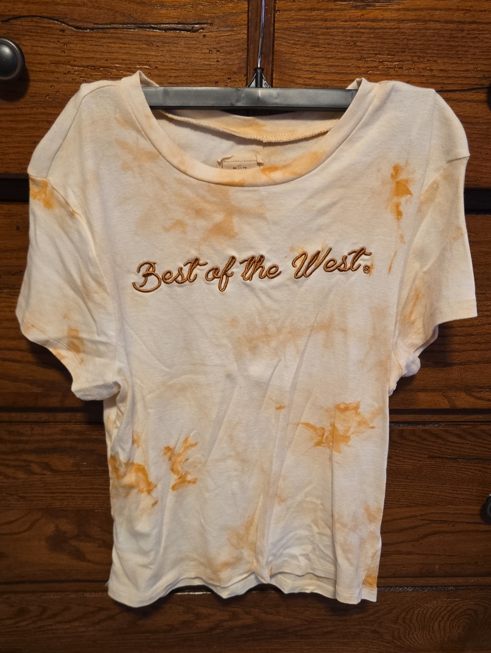 Best of the West Women's Cream Tie-Dye Tee